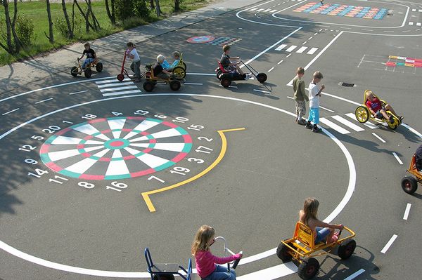 Schoolplein speelplatz sport