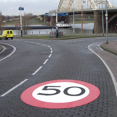 50km verkeersaanduiding